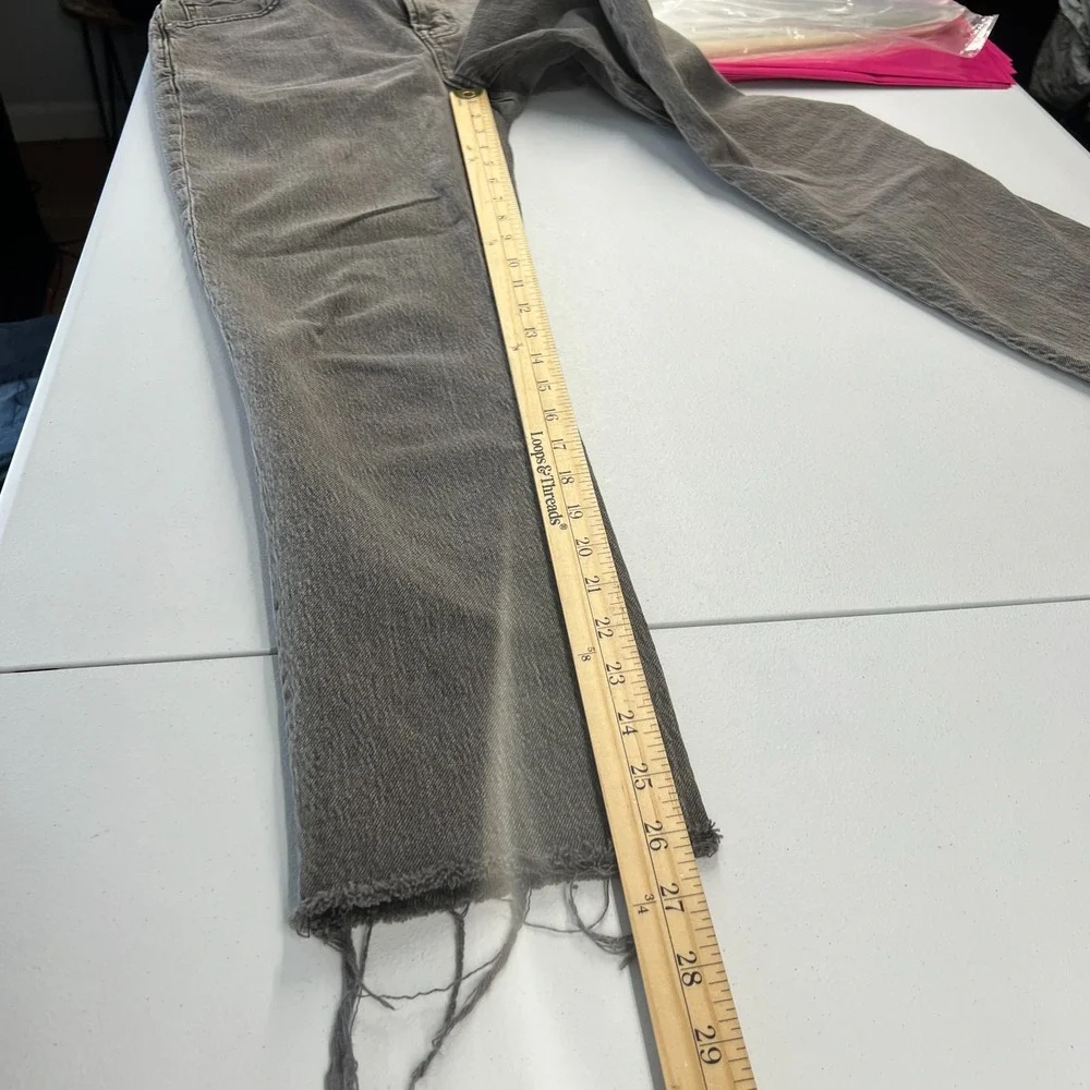 The Perfect Vintage Jeans Womens 26 Black‎ Denim Cotton Distressed Frayed Hem